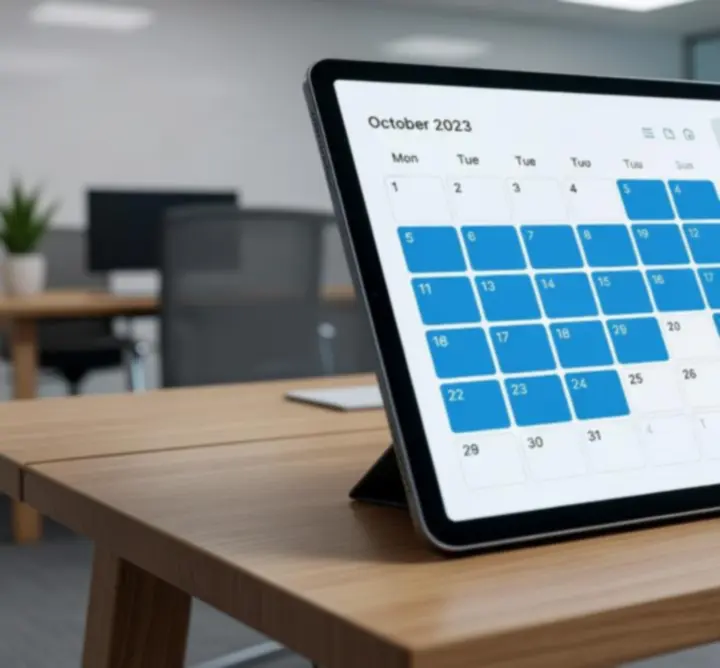 Kalendarz rezerwacji wydarzeń planowanych ze StageCraft Agency